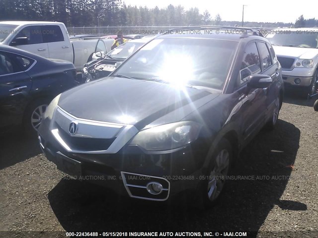 5J8TB1H50AA002924 - 2010 ACURA RDX TECHNOLOGY BLACK photo 2