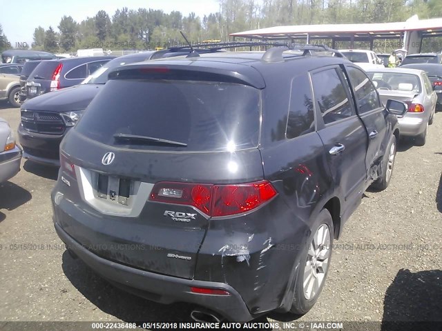 5J8TB1H50AA002924 - 2010 ACURA RDX TECHNOLOGY BLACK photo 4