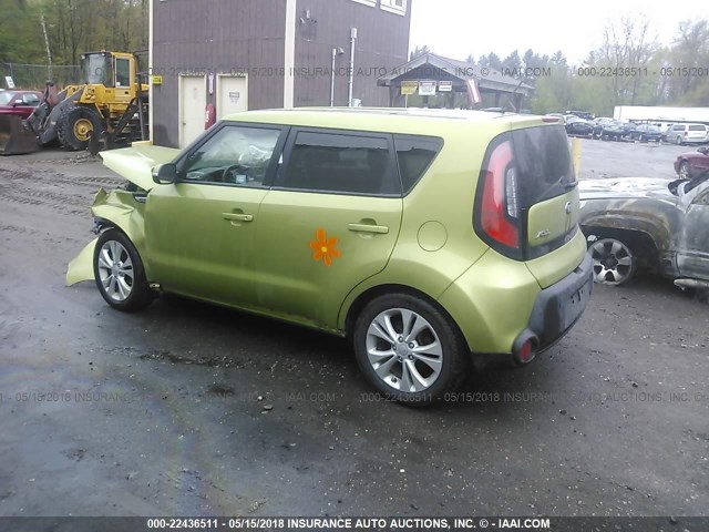 KNDJP3A52E7721768 - 2014 KIA SOUL + GREEN photo 3