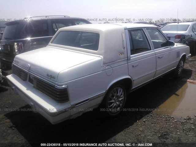 1C3BT56G0FC166189 - 1985 CHRYSLER NEW YORKER 白色 照片 4