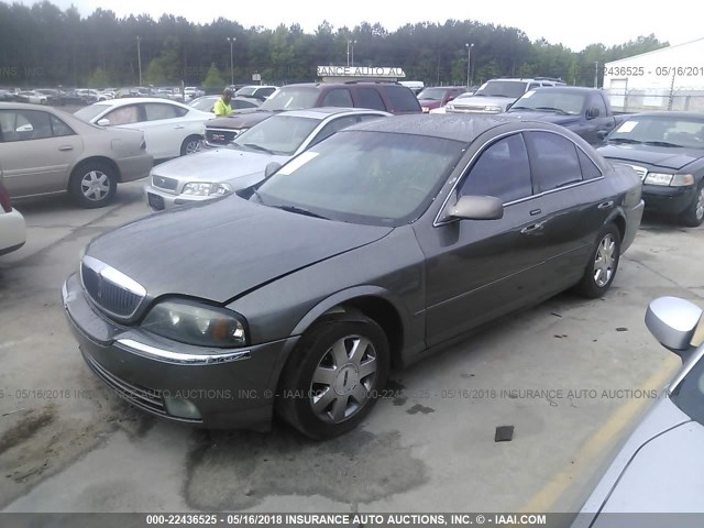 1LNHM86S33Y698426 - 2003 LINCOLN LS GRAY photo 2