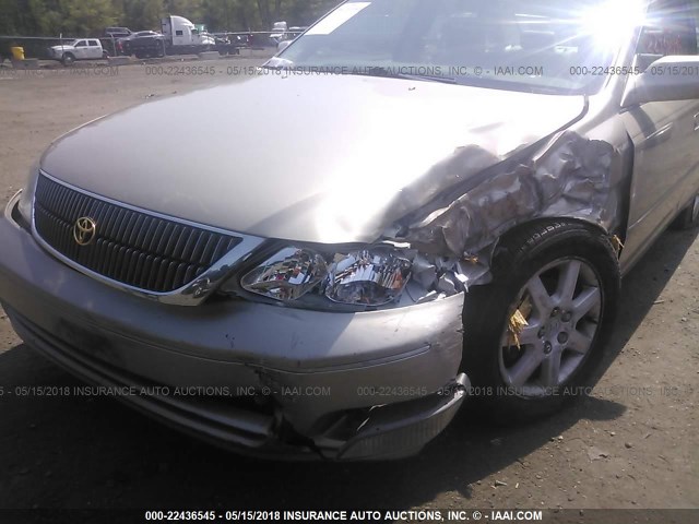 4T1BF28B9YU057466 - 2000 TOYOTA AVALON XL/XLS TAN photo 6