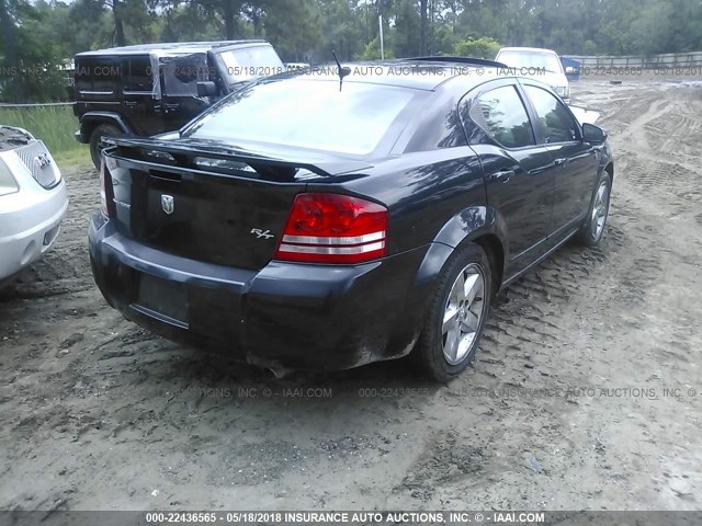 1B3LC76M88N105134 - 2008 DODGE AVENGER R/T BLACK photo 4