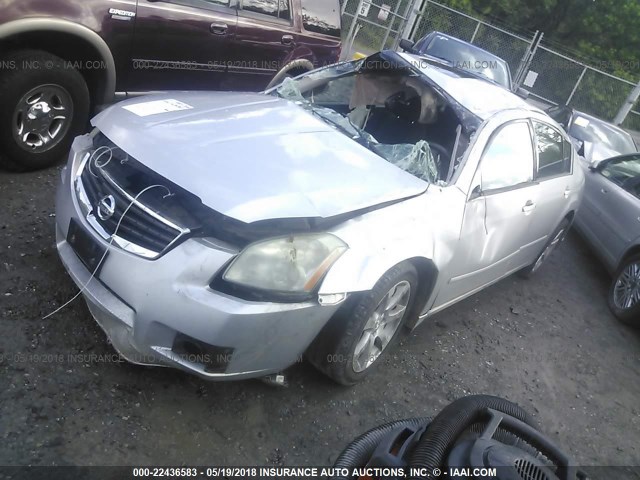 1N4BA41E08C828721 - 2008 NISSAN MAXIMA SE/SL SILVER photo 2