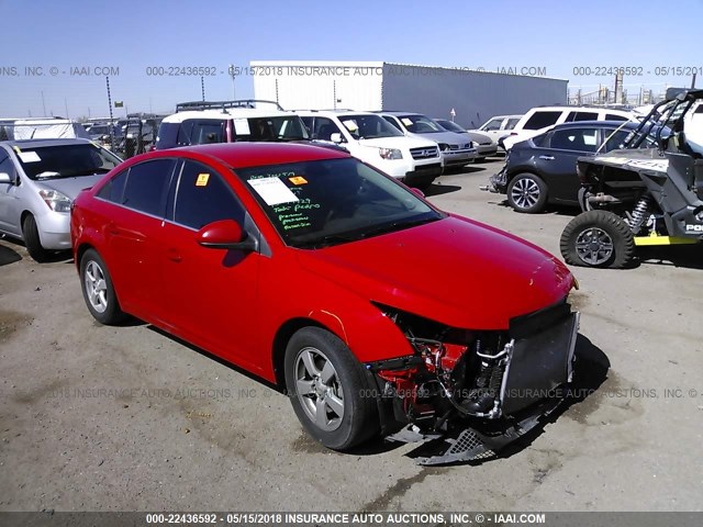 1G1PE5SB6G7189307 - 2016 CHEVROLET CRUZE LIMITED LT RED photo 1