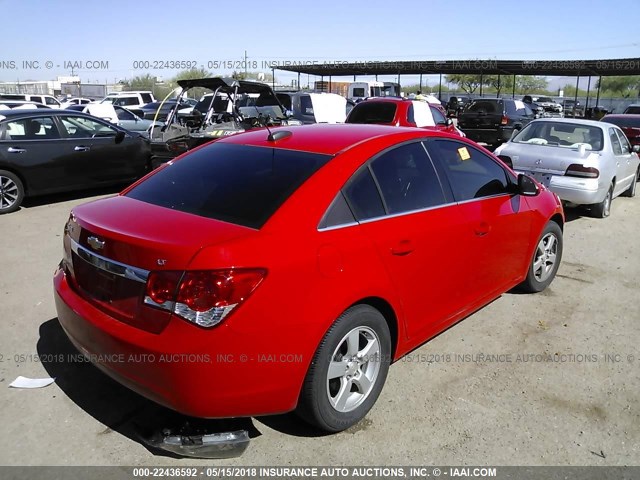 1G1PE5SB6G7189307 - 2016 CHEVROLET CRUZE LIMITED LT RED photo 4