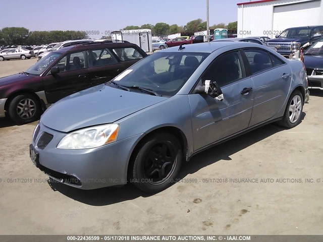 1G2ZG57B694127451 - 2009 PONTIAC G6 BLUE photo 2