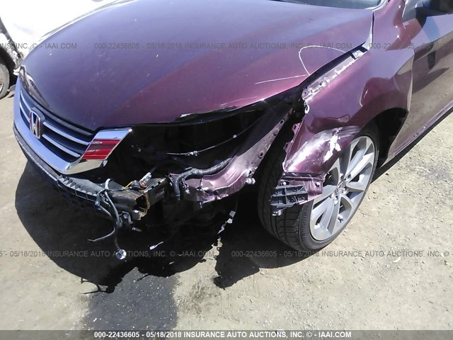 1HGCR2F58EA099526 - 2014 HONDA ACCORD SPORT PURPLE photo 6