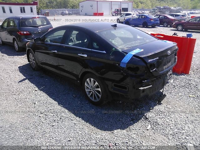 5NPEC4AC4EH835929 - 2014 HYUNDAI SONATA SE/LIMITED BLACK photo 3