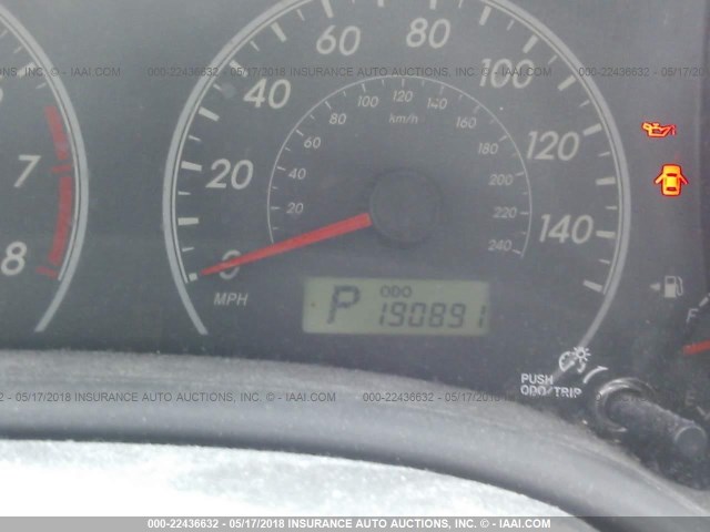 JTDBL40E799030737 - 2009 TOYOTA COROLLA LE/XLE RED photo 7