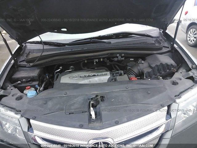 2HNYD284X7H551773 - 2007 ACURA MDX TECHNOLOGY GRAY photo 10