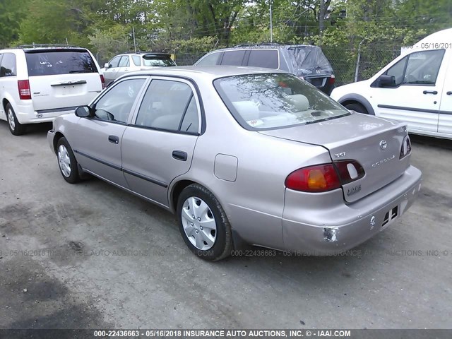 2T1BR12E4YC352075 - 2000 TOYOTA COROLLA VE/CE/LE GOLD photo 3