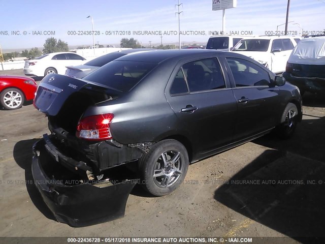 JTDBT903994050593 - 2009 TOYOTA YARIS GRAY photo 4