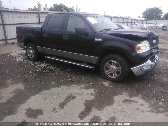 1FTRW12W86FA94549 - 2006 FORD F150 SUPERCREW BLACK photo 1