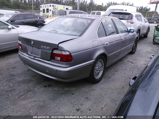 WBADT434X1GX25626 - 2001 BMW 525 I AUTOMATIC GRAY photo 4