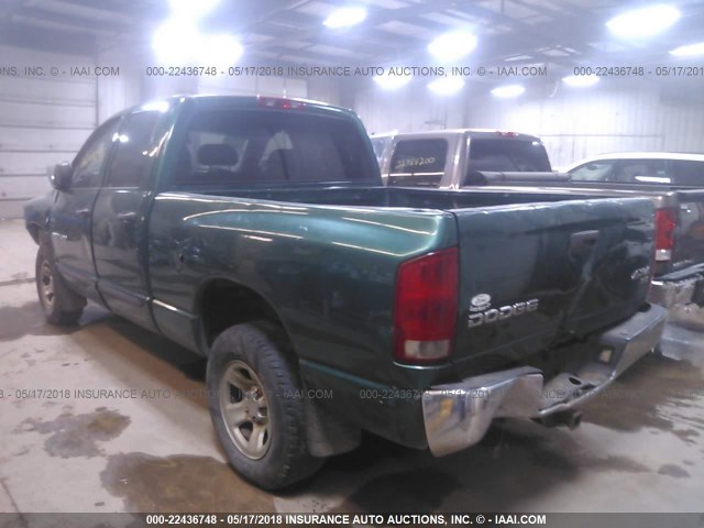 1D7HU18D54S610982 - 2004 DODGE RAM 1500 ST/SLT GREEN photo 3