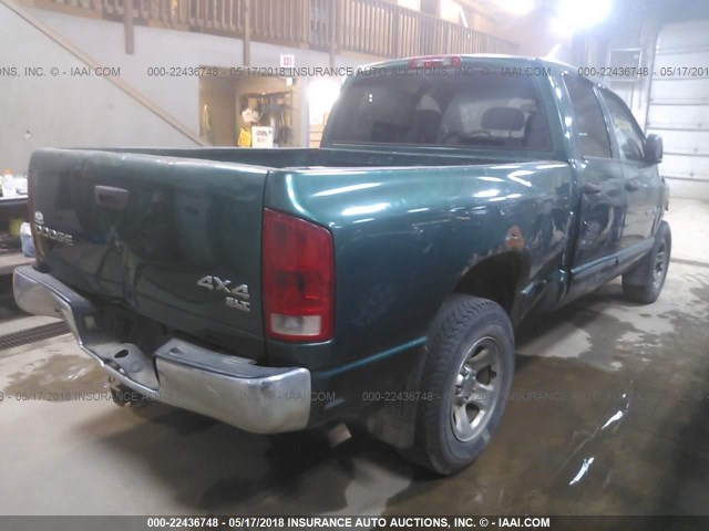 1D7HU18D54S610982 - 2004 DODGE RAM 1500 ST/SLT GREEN photo 4