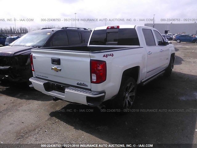 3GCUKTEJ5JG135325 - 2018 CHEVROLET SILVERADO K1500 HIGH COUNTRY WHITE photo 4