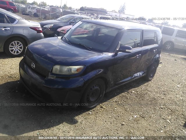 JTLKE50E881056765 - 2008 TOYOTA SCION XB Tünd mavi foto 2