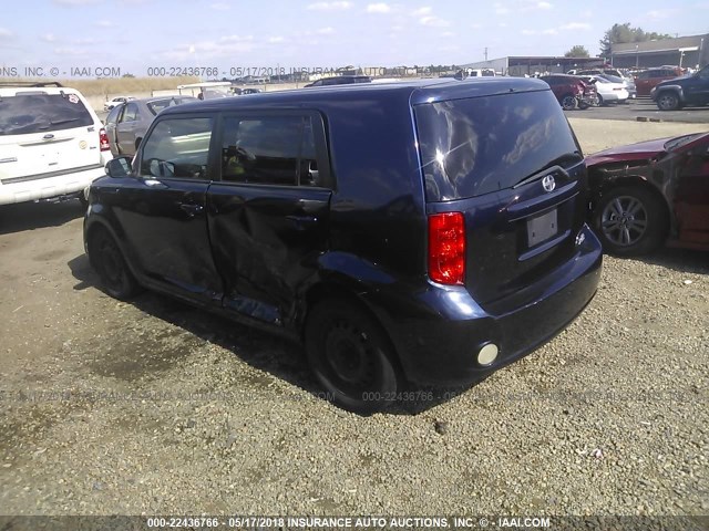 JTLKE50E881056765 - 2008 TOYOTA SCION XB Tünd mavi foto 3
