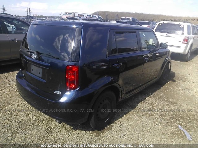 JTLKE50E881056765 - 2008 TOYOTA SCION XB Tünd mavi foto 4