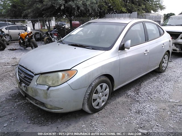 KMHDU46D48U496508 - 2008 HYUNDAI ELANTRA GLS/SE/LIMITED SILVER photo 2