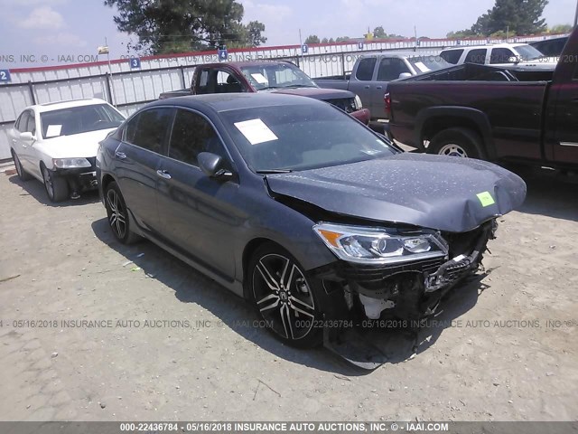 1HGCR2F54HA222727 - 2017 HONDA ACCORD SPORT 灰色 照片 1