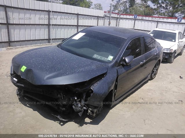 1HGCR2F54HA222727 - 2017 HONDA ACCORD SPORT GRAY photo 2