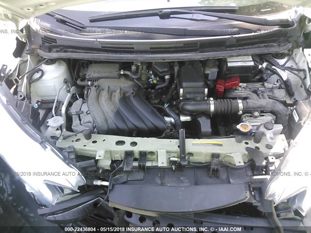 3N1CE2CP3EL422733 - 2014 NISSAN VERSA NOTE S/S PLUS/SV/SL WHITE photo 10