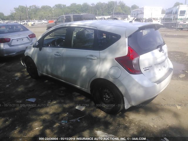 3N1CE2CP3EL422733 - 2014 NISSAN VERSA NOTE S/S PLUS/SV/SL WHITE photo 3