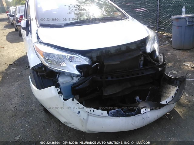 3N1CE2CP3EL422733 - 2014 NISSAN VERSA NOTE S/S PLUS/SV/SL WHITE photo 6