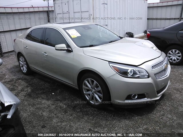 1G11H5SA1DF272391 - 2013 CHEVROLET MALIBU LTZ 青色 照片 1