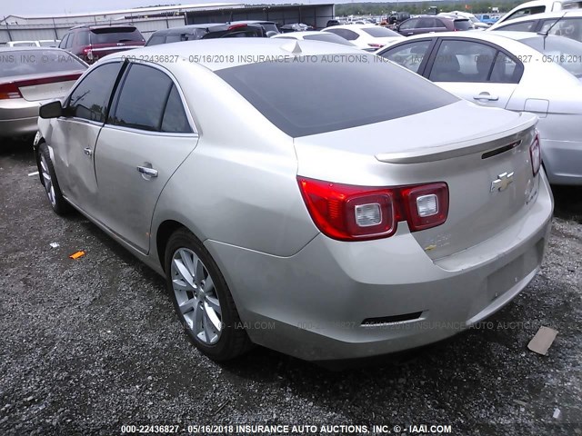 1G11H5SA1DF272391 - 2013 CHEVROLET MALIBU LTZ 青色 照片 3