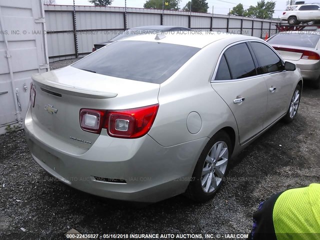 1G11H5SA1DF272391 - 2013 CHEVROLET MALIBU LTZ 青色 照片 4