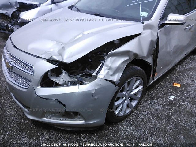 1G11H5SA1DF272391 - 2013 CHEVROLET MALIBU LTZ 青色 照片 6