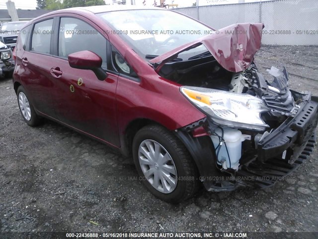 3N1CE2CP2GL370689 - 2016 NISSAN VERSA NOTE S/S PLUS/SV/SL/SR RED photo 1