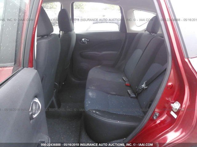 3N1CE2CP2GL370689 - 2016 NISSAN VERSA NOTE S/S PLUS/SV/SL/SR RED photo 8