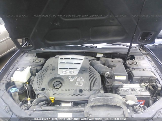 5NPEU46FX6H032737 - 2006 HYUNDAI SONATA GLS/LX BLUE photo 10