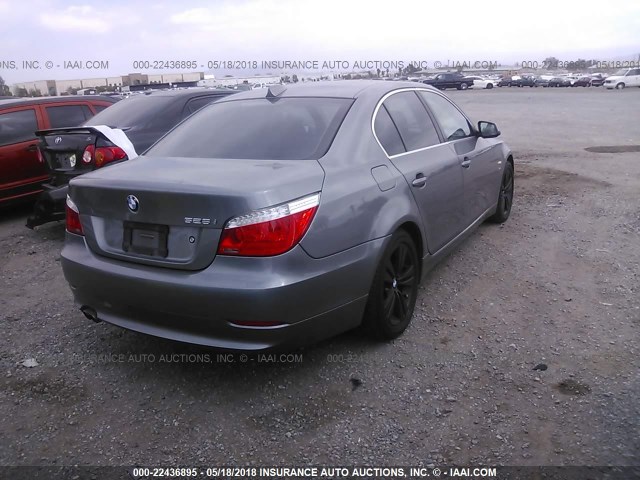 WBANV1C53AC388813 - 2010 BMW 528 XI GRAY photo 4