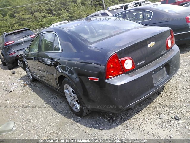1G1ZB5E0XCF217492 - 2012 CHEVROLET MALIBU LS 黑色 照片 3