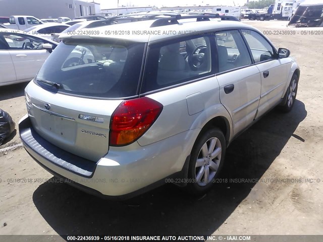 4S4BP61C267336728 - 2006 SUBARU LEGACY OUTBACK 2.5I TAN photo 4