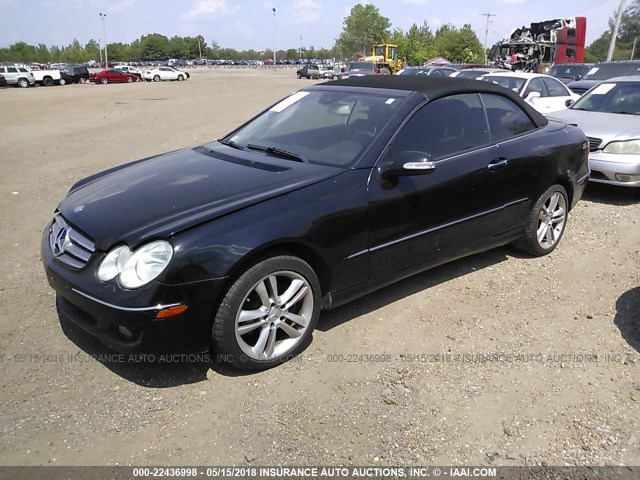 WDBTK56G16T064580 - 2006 MERCEDES-BENZ CLK 350 BLACK photo 2