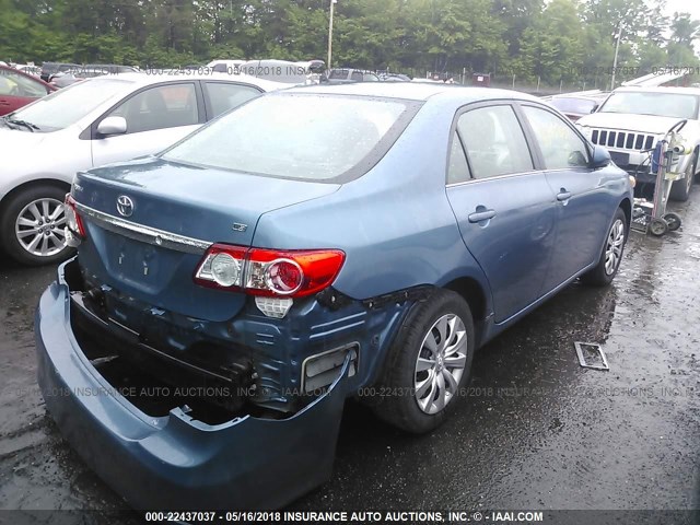 5YFBU4EE8DP183264 - 2013 TOYOTA COROLLA S/LE BLUE photo 4