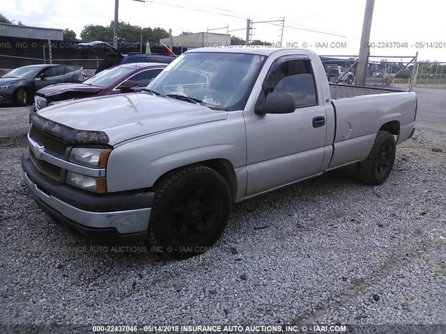 1GCEC14X35Z279098 - 2005 CHEVROLET SILVERADO C1500 BEIGE photo 2