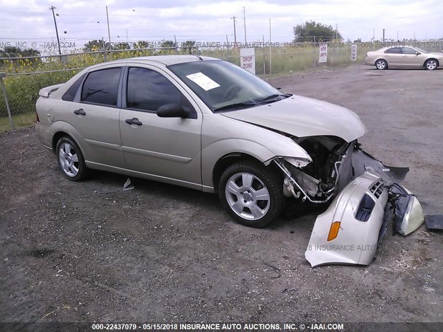 1FAFP34N37W241674 - 2007 FORD FOCUS ZX4/S/SE/SES TAN photo 1