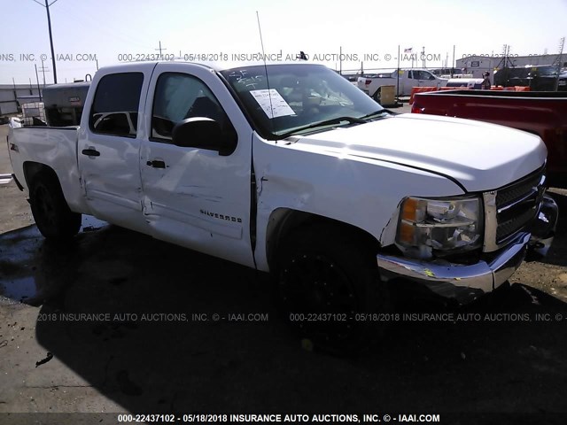 1GCPKSE78CF196801 - 2012 CHEVROLET SILVERADO K1500 LT WHITE photo 1