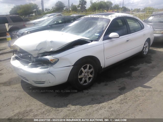 1FAFP56U27A128327 - 2007 FORD TAURUS SEL WHITE photo 2