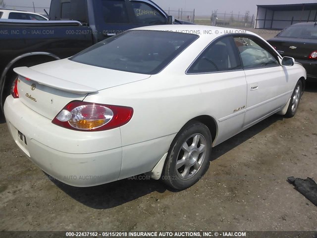 2T1CF28P23C609271 - 2003 TOYOTA CAMRY SOLARA SE/SLE WHITE photo 4