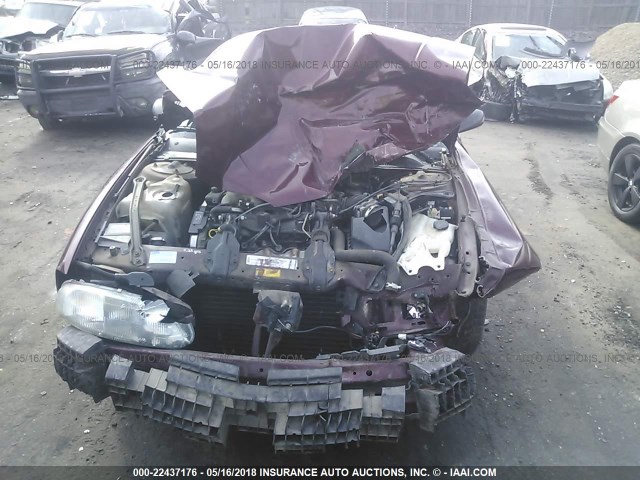 2G1WL52M4W9256910 - 1998 CHEVROLET LUMINA LS BURGUNDY photo 6