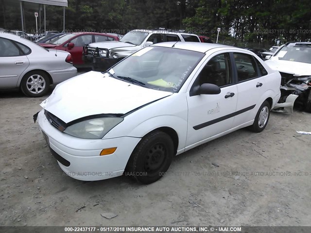 1FAFP33P93W321445 - 2003 FORD FOCUS LX WHITE photo 2